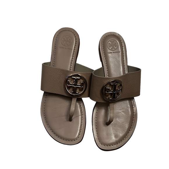 Tory Burch Black Benton Band Flat Sandals